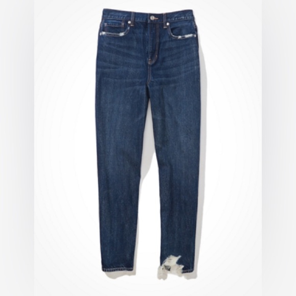 AE ripped relaxed mom jean